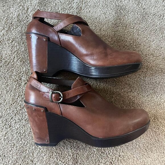 Dansko Franka Bootie Brown Leather Size 40 / 9 - Picture 4 of 9